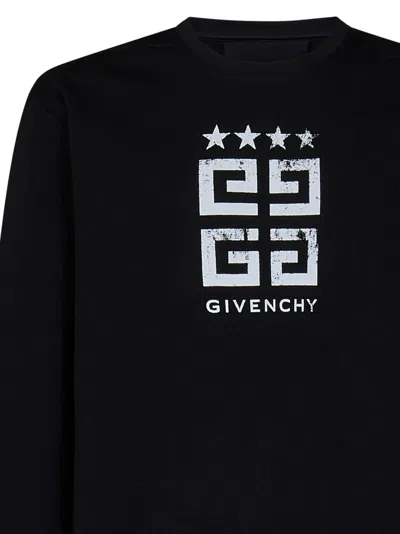 Shop Givenchy 4g Stars Sweatshirt In Black