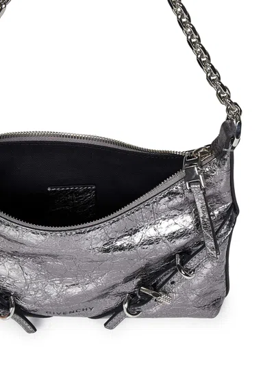 Shop Givenchy Voyou Party Shoulder Bag In Grey