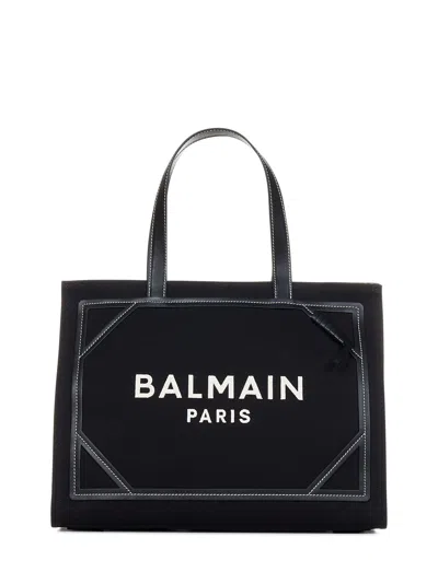 Shop Balmain Paris B-army 42 Tote In Black