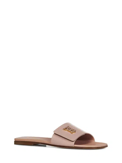 Shop Burberry Sandals In Pink