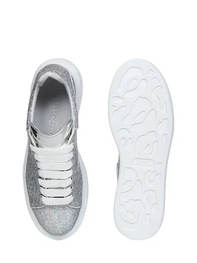 Shop Alexander Mcqueen Oversize Sneakers In Silver
