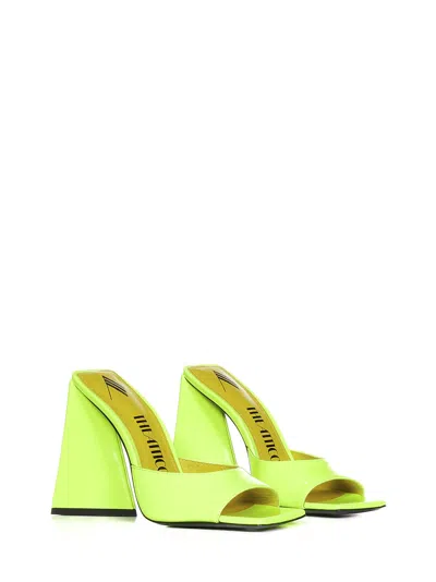 Shop Attico Devon Sandals In Yellow