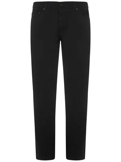 Shop Saint Laurent Etienne Jeans In Black
