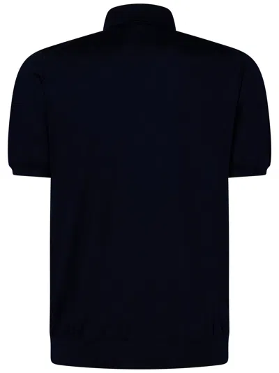 Shop Kiton Icon Polo Shirt In Blue