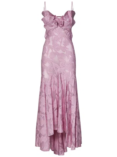 Shop Maria Lucia Hohan Klair Midi Dress In Pink