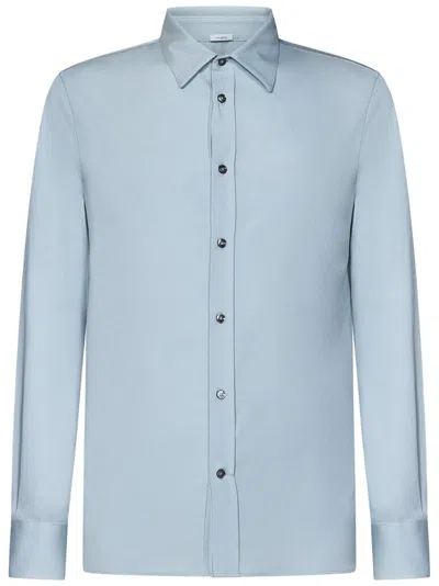 Shop Malo Shirt In Clear Blue