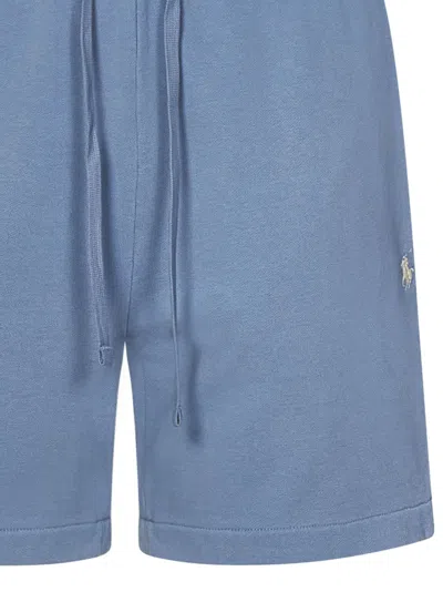Shop Polo Ralph Lauren Shorts In Clear Blue