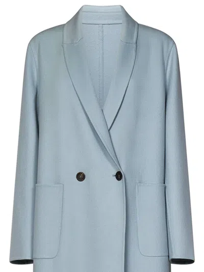 Shop Malo Coat In Clear Blue