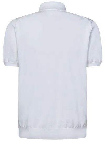 Shop Kiton Icon Polo Shirt In White