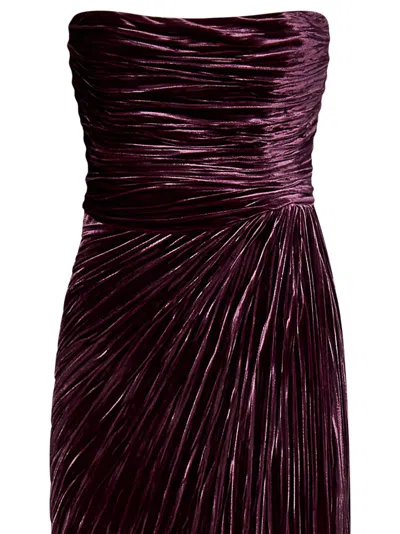 Shop Maria Lucia Hohan Janette Midi Dress In Purple