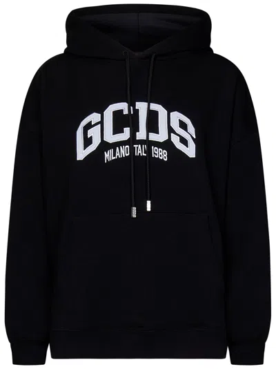 Shop Gcds Logo Lounge Sweatshirt In Black