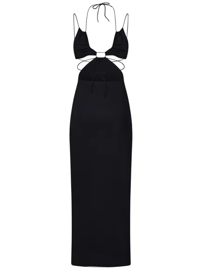 Shop Amazuìn Uma Long Dress In Black