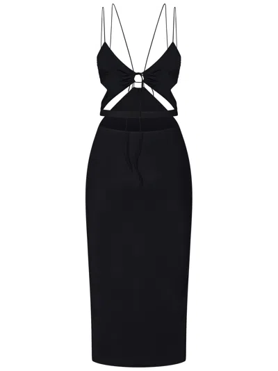 Shop Amazuìn Klea Midi Dress In Black