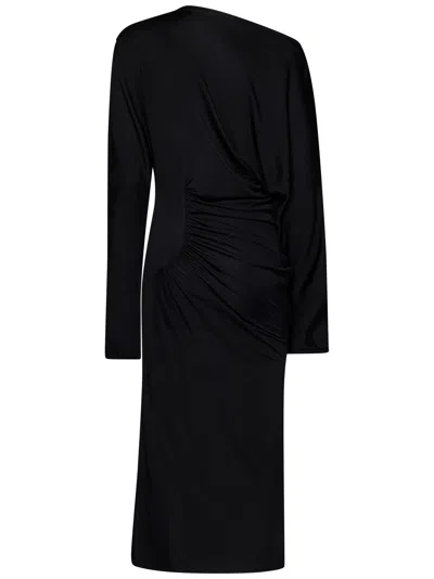Shop Khaite Ny The Oron Long Dress In Black