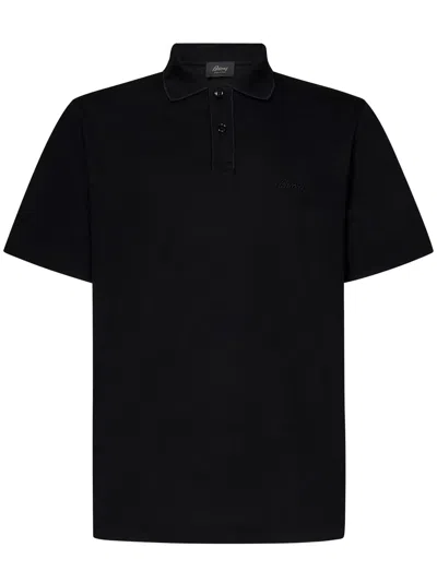 Shop Brioni Polo Shirts In Black