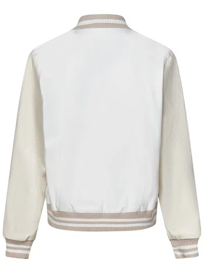 Shop Fay Kids Jacket In White