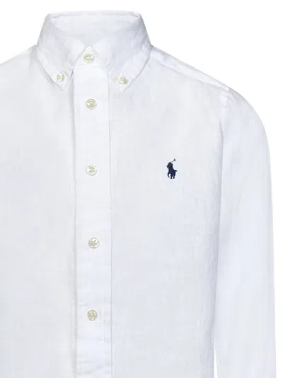 Shop Polo Ralph Lauren Kids Shirt In White