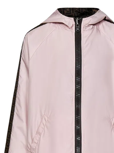 Shop Fendi Kids Jacket In Pink