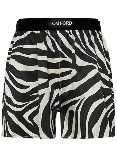 Shop Tom Ford Shorts In White