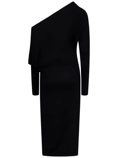 Shop Tom Ford Midi Dress In Black