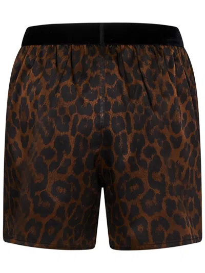 Shop Tom Ford Shorts In Brown
