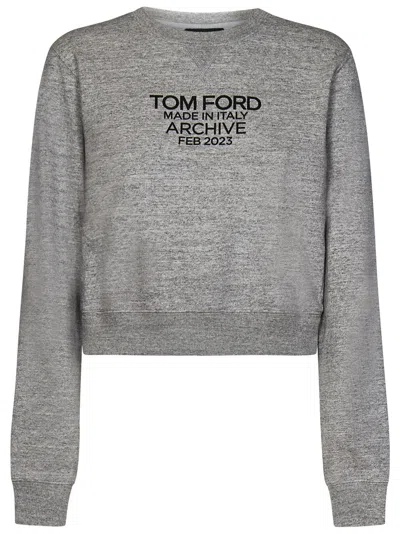 Shop Tom Ford Sweatshirt In Grey