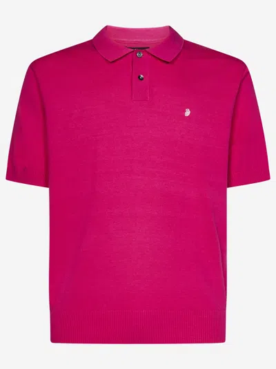 Shop Stussy Polo Shirt In Pink