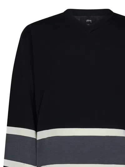 Shop Stussy Hockey Sweater In Black