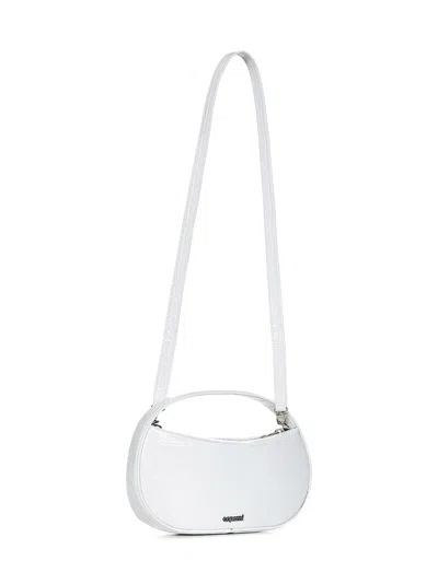Coperni Women's Swipe Sound Mini Crocodile Effect Handbag In White