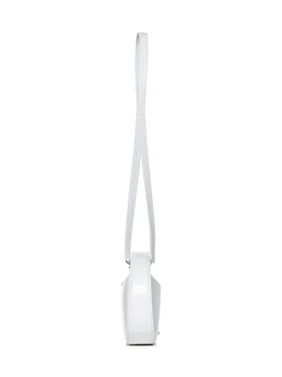 Coperni Women's Swipe Sound Mini Crocodile Effect Handbag In White
