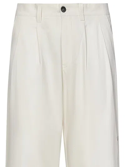 Shop Sease 2 Pences Wide Fit Trousers In White