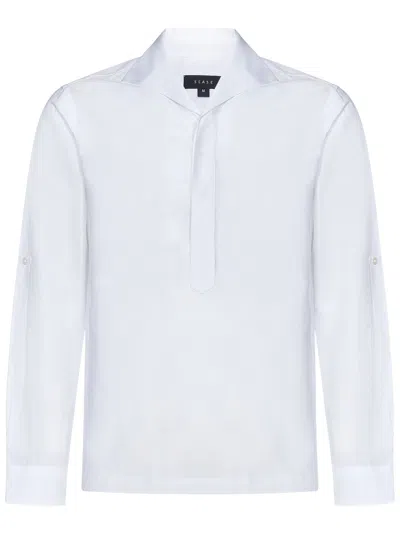 Shop Sease Half Button Shirt In White