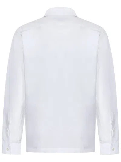 Shop Sease Half Button Shirt In White