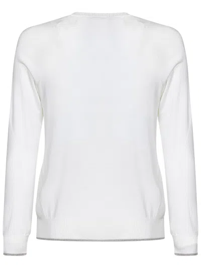 Shop Sease Whole Round Summer Sweater In White