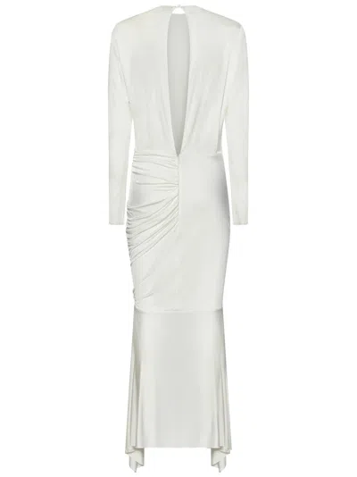 Shop Alexandre Vauthier Dress In White