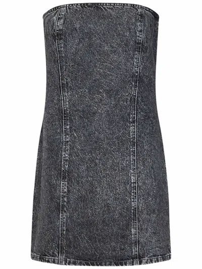 Shop Rotate Birger Christensen Mini Dress In Grey