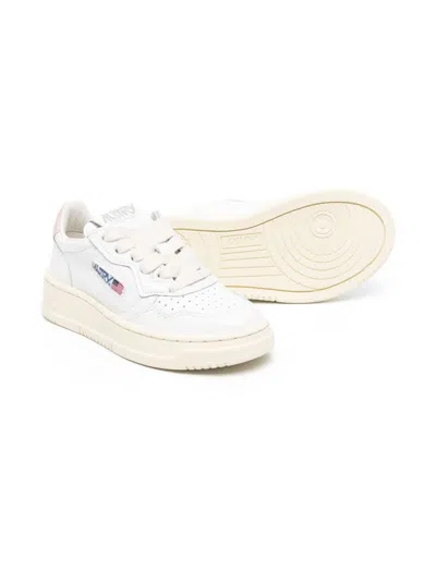 Shop Autry Kids Medalist Low Sneakers In White