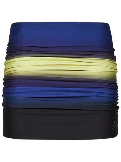 Shop Attico Mini Skirt In Multicolour