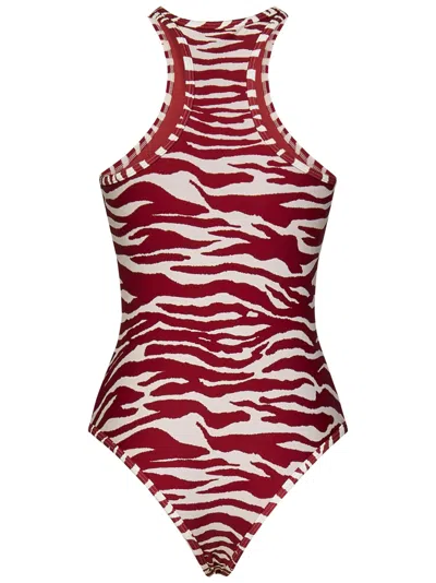 Shop Attico Swimsuit In Red