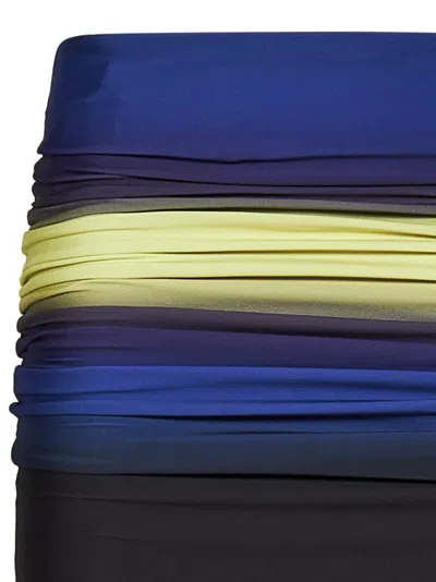 Shop Attico Mini Skirt In Multicolour