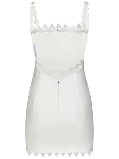 Shop Attico Rue Mini Dress In White