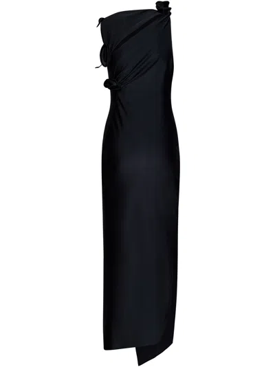 Shop Coperni Long Dress In Black