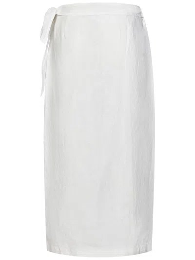 Shop Polo Ralph Lauren Ralph Lauren Midi Skirt In White