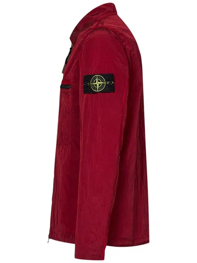 Shop Stone Island Jacket In Red