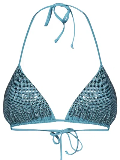 Shop Fisico Cristina Ferrari Fisico Bikini In Clear Blue