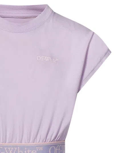 Shop Off-white Kids T-shirt In Lilac