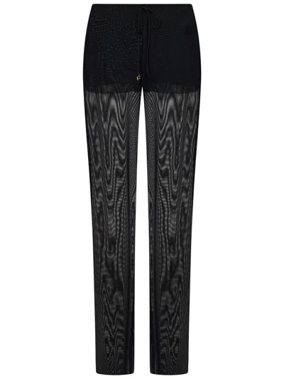 Shop Fisico Cristina Ferrari Fisico Trousers In Black