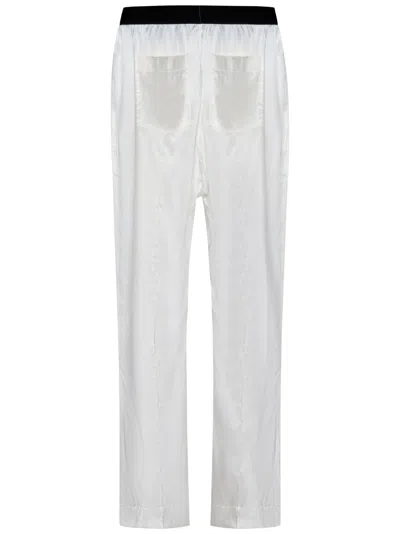 Shop Tom Ford Trousers In Ivory