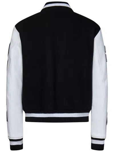 Shop Off-white Varsity Jacket In Black