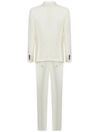 Shop Emporio Armani Suit In Ivory